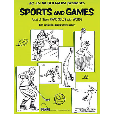 Schaum Sports and Games (Level 2 Upper Elem Level) Educational Piano Book by John W. Schaum