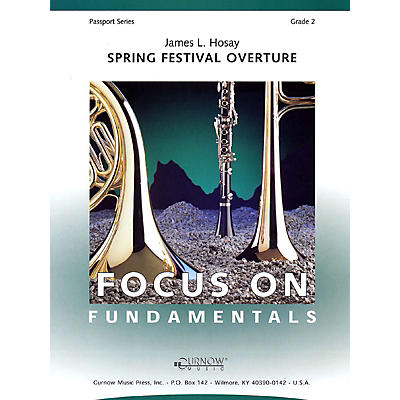 Curnow Music Spring Festival Overture (Grade 2 - Score Only) Concert Band Level 2 Composed by James L Hosay