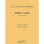 G. Schirmer Spring Song (for Solo Violoncello) String Series Composed by Augusta Read Thomas