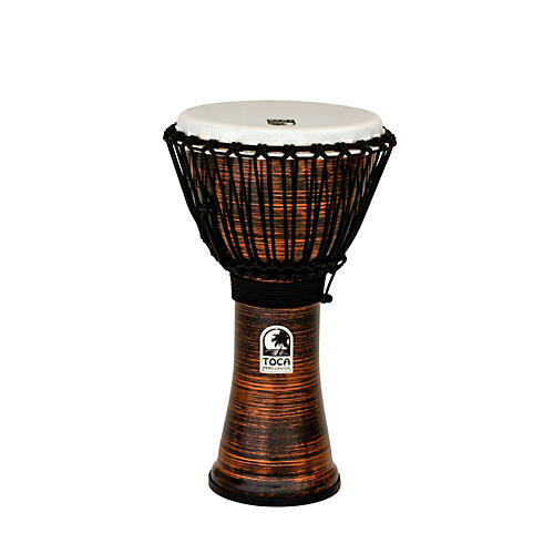 Toca Spun Copper Rope Tuned Djembe 10 in.