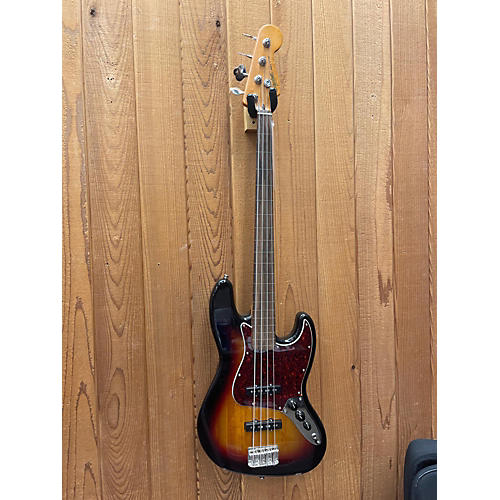 Squier Squier Classic Vibe '60s Fretless Jazz Bass 3-Color Sunburst Electric Bass Guitar