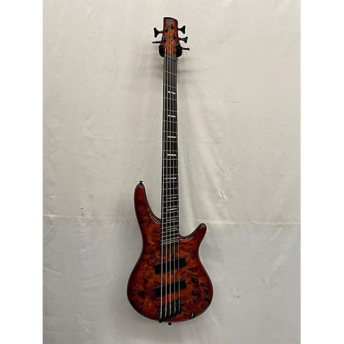 Ibanez Srms805 Electric Bass Guitar flame stain