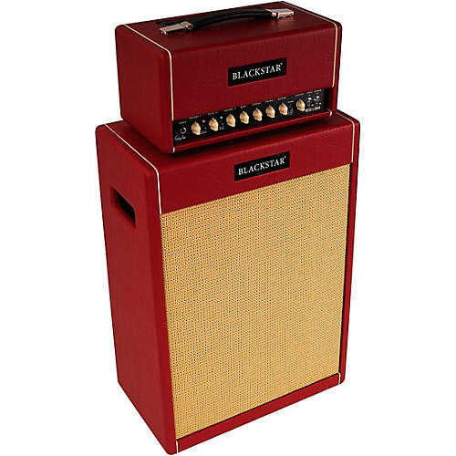 Blackstar St. James Toby Lee 50 6L6 50W Tube Guitar Head and 2x12 Guitar Cabinet Condition 1 - Mint Red