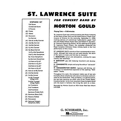 G. Schirmer St. Lawrence Suite (Full Score) Concert Band Composed by Morton Gould