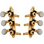 Grover Sta-Tite Mini 3-On-A-Plate 608 Series Tuning Machines Gold