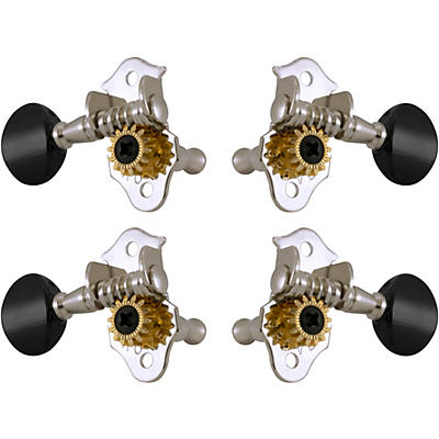 Grover Sta-Tite Ukulele #9 Series Black Button Tuning Machines