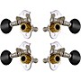 Grover Sta-Tite Ukulele #9 Series Black Button Tuning Machines Chrome