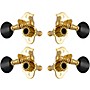 Grover Sta-Tite Ukulele #9 Series Black Button Tuning Machines Gold