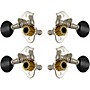 Grover Sta-Tite Ukulele #9 Series Black Button Tuning Machines Nickel