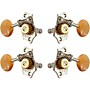 Grover Sta-Tite Ukulele With 18:1 Gear Ratio U98-18 Series Amber Acryllic Button Tuning Machines Nickel