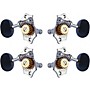 Grover Sta-Tite Ukulele With 18:1 Gear Ratio U98-18 Series Ebony Button Tuning Machines Chrome