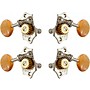 Grover Sta-Tite Ukulele With 18:1 Gear Ratio U99-18 Series Amber Acryllic Button Tuning Machines Nickel