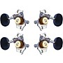 Grover Sta-Tite Ukulele With 18:1 Gear Ratio U99-18 Series Ebony Button Tuning Machines Chrome