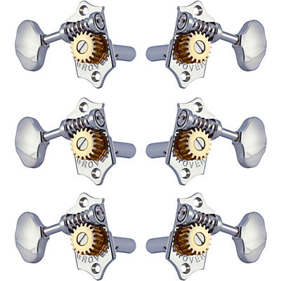 GROVER Sta-Tite With 18:1 Gear Ratio 97-18 Series Chrome Button Tuning Machines