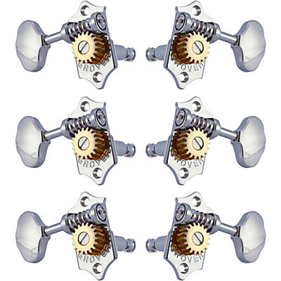 GROVER Sta-Tite With 18:1 Gear Ratio 97-18 Series Chrome Button Tuning Machines