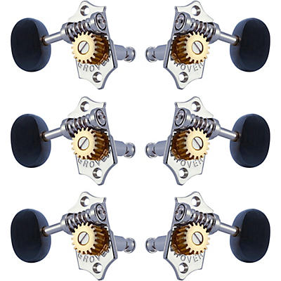 Grover Sta-Tite With 18:1 Gear Ratio 97-18 Series Ebony Button Tuning Machines
