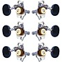 Grover Sta-Tite With 18:1 Gear Ratio 97-18 Series Ebony Button Tuning Machines Chrome