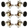 Grover Sta-Tite With 18:1 Gear Ratio 97-18 Series Ebony Button Tuning Machines Nickel