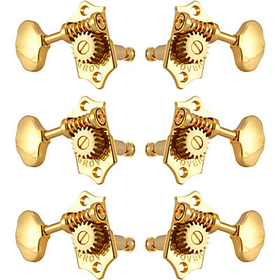 GROVER Sta-Tite With 18:1 Gear Ratio 97-18 Series Gold Button Tuning Machines