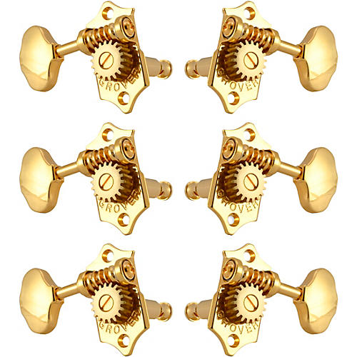 Grover Sta-Tite With 18:1 Gear Ratio 97-18 Series Gold Button Tuning Machines Gold