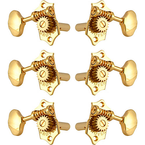 Grover Sta-Tite With 18:1 Gear Ratio 97-18 Series Gold Button Tuning Machines Gold