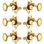 Grover Sta-Tite With 18:1 Gear Ratio 97-18 Series Gold Button Tuning Machines H97-18GB Gold