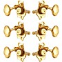 Grover Sta-Tite With 18:1 Gear Ratio 97-18 Series Gold Button Tuning Machines V97-18GB Gold