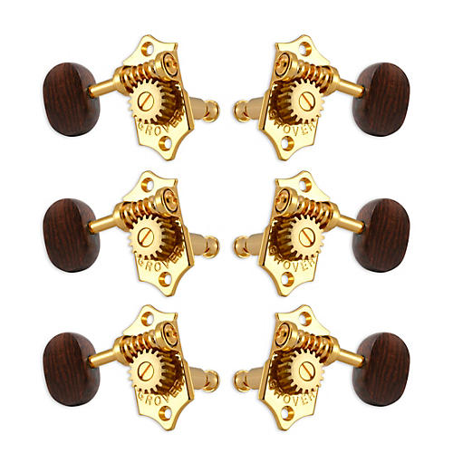 Grover Sta-Tite With 18:1 Gear Ratio 97-18 Series Rosewood Button Tuning Machines Gold