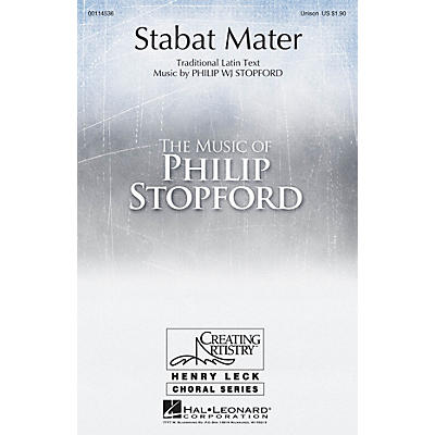 Hal Leonard Stabat Mater UNIS composed by Philip Stopford