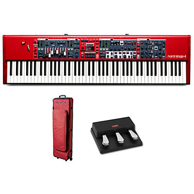 Nord Stage 4 88-Key Keyboard with Nord Soft Case and Triple Pedal