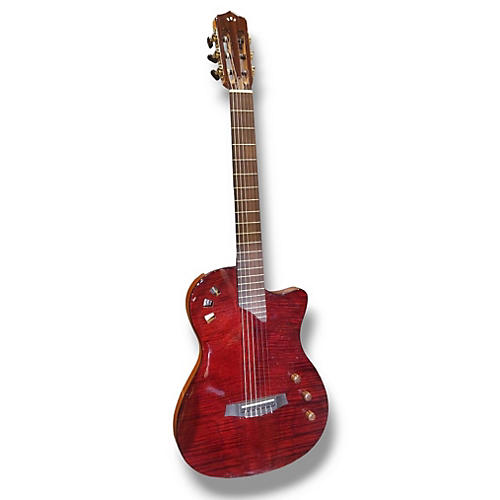 Cordoba Stage Classical Acoustic Electric Guitar Wine Red