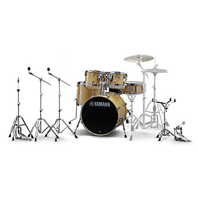 Yamaha Stage Custom Birch 5-Piece Shell Pack Natural Wood With 600 Series Double-Braced Hardware Pack