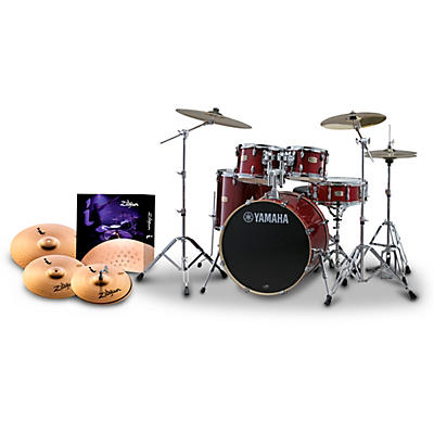 Yamaha Stage Custom Birch 5-Piece Shell Pack With I Series Essentials Plus Cymbal Pack