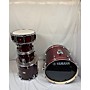 Used Yamaha Stage Custom Drum Kit CRANBERRY RED