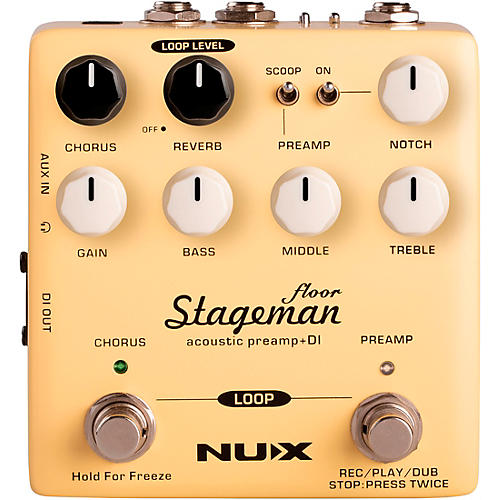 NUX Stageman Floor Acoustic Preamp and DI Condition 1 - Mint
