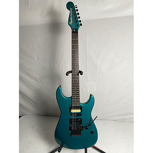 Squier Stagemaster V4 Deluxe Solid Body Electric Guitar teal