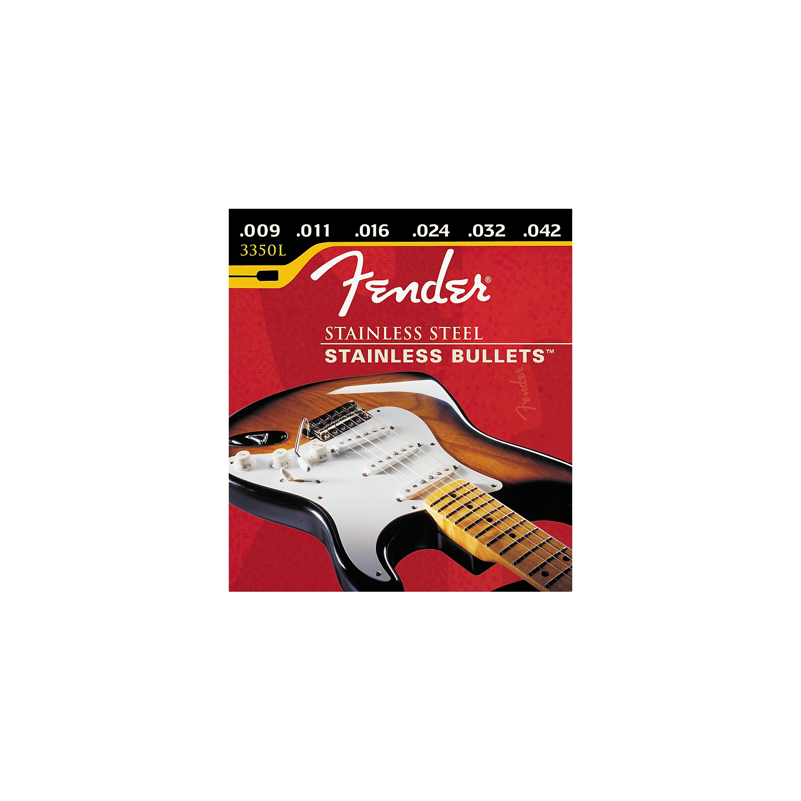 Fender Stainless Bullets 3350L Light Electric Guitar Strings Musician