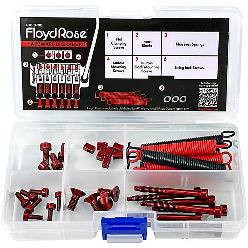 Floyd Rose Stainless Steel Hardware Upgrade Kit Condition 1 - Mint Red