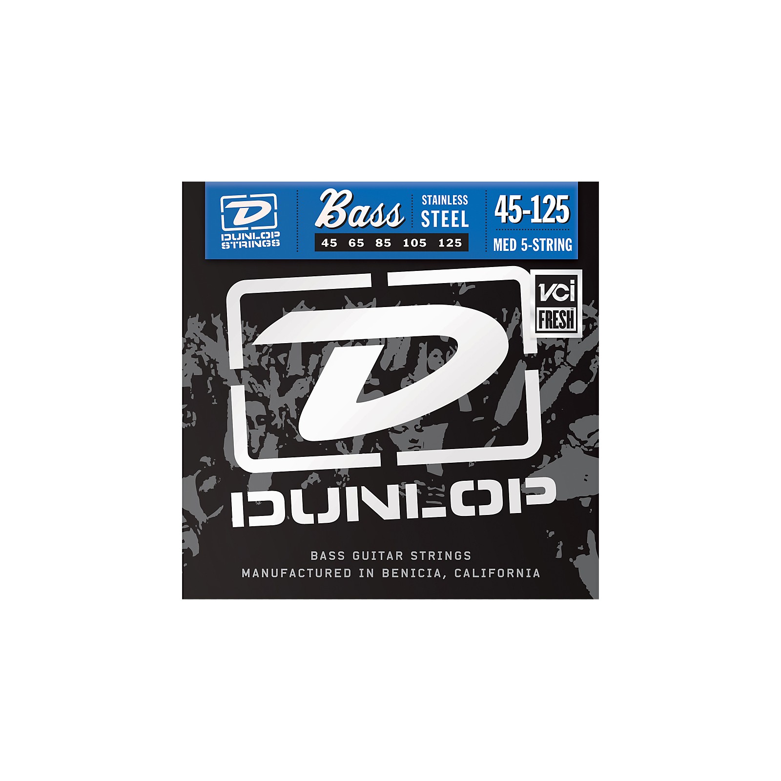 Dunlop Stainless Steel Medium 5 String Bass Strings Musician's Friend