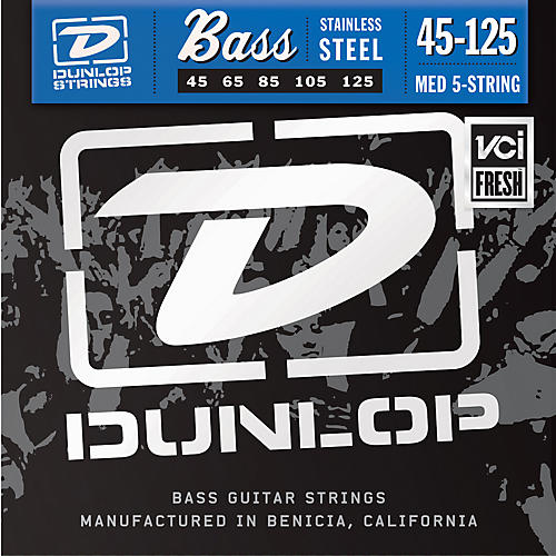 Stainless Steel Medium 5 String Bass Strings