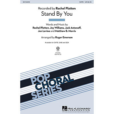 Hal Leonard Stand By You SATB by Rachel Platten arranged by Roger Emerson