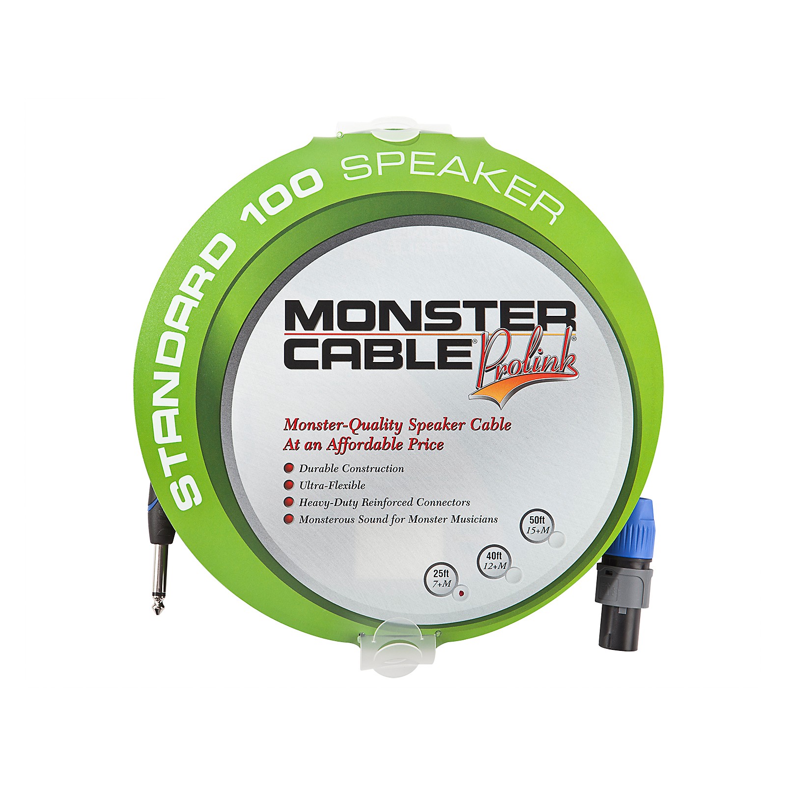 Monster Cable Standard 100 Speaker Cable with SpeakOn Connectors 1/4