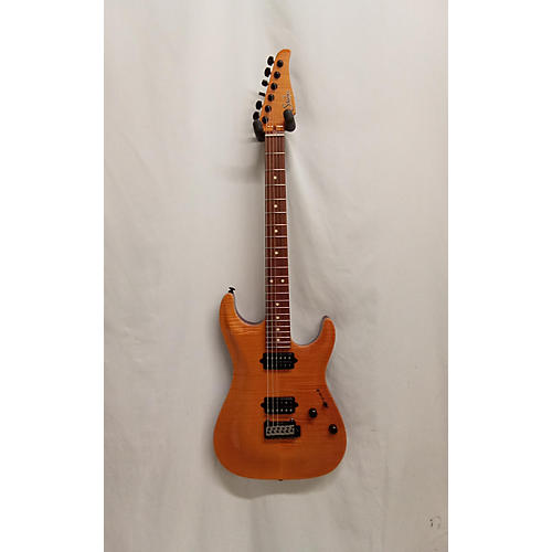 Suhr Standard Curve Top Solid Body Electric Guitar Trans Amber