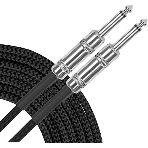 Musician's Gear Standard Instrument Cable Black Braid 20 ft. Black