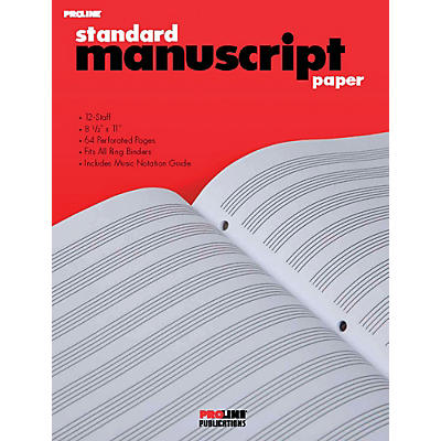 Proline Standard Manuscript Paper
