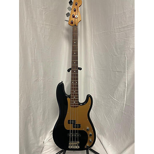 Fender Standard Precision Bass Electric Bass Guitar Black and Gold