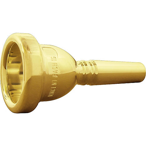 Bach Standard Series Large Shank Trombone Mouthpiece in Gold 1G