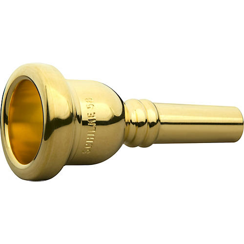 Schilke Standard Series Large Shank Trombone Mouthpiece in Gold 58 Gold