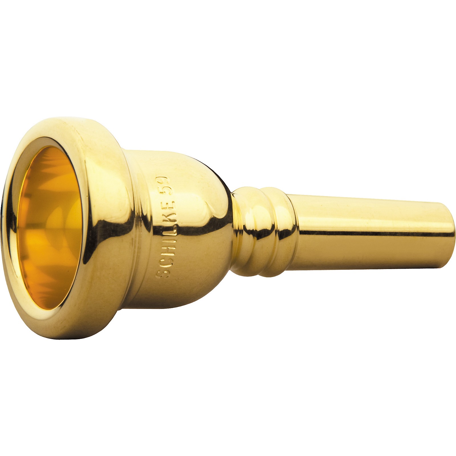 Schilke Standard Series Large Shank Trombone Mouthpiece in Gold 59 Gold