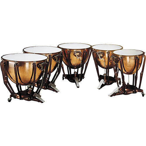 Standard Series Polished Timpani Set Of 5 Concert Drums